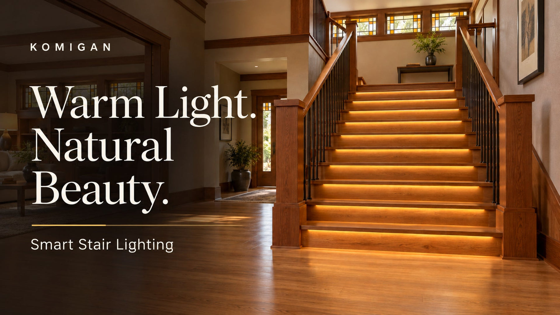 Natural Textures, Warm Light | KOMIGAN Staircase Inspiration
