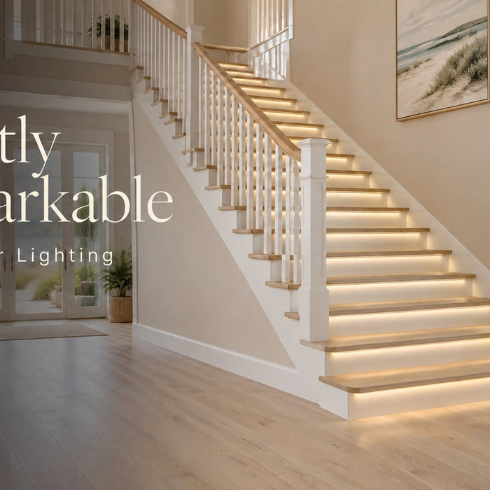 Quietly Remarkable Staircases | KOMIGAN Stair Lighting Kit