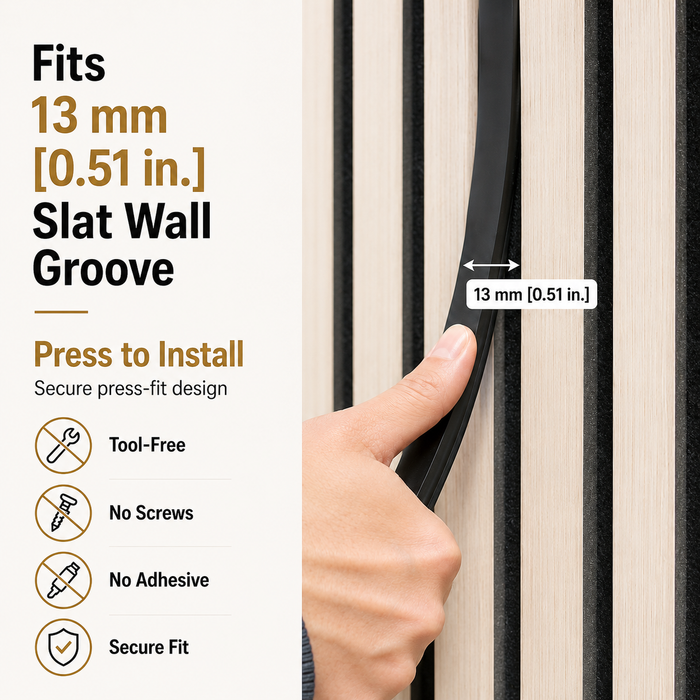 WT1-13 Smart Slat Wall Light Kit, 2×10ft LED Groove Lights for 13mm Slat Wall, 2700K–5000K Tunable White, App & Voice Control, Dimmable Cuttable Lighting