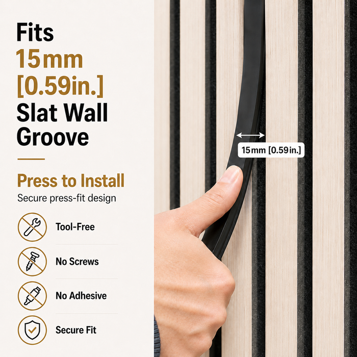WT1-15 Smart Slat Wall Light Kit, 2×10ft LED Groove Lights for 15mm Slat Wall, 2700K–5000K Tunable White, App & Voice Control, Dimmable Cuttable Lighting