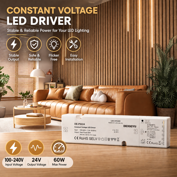 CT6(WT) LED Recessed Lighting Kit, 6-Pack Black LED Light Bars, 3000K–6000K Dimmable Adjustable Accent Lighting for Slat Wall, Headboard & Cabinets