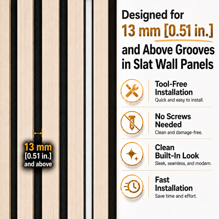 CT6(WT) LED Recessed Lighting Kit, 6-Pack Black LED Light Bars, 3000K–6000K Dimmable Adjustable Accent Lighting for Slat Wall, Headboard & Cabinets