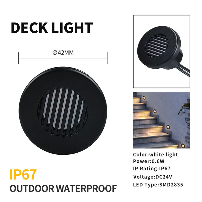KOMIGAN LED Recessed Stair Light 4 Pack with Faceplates Indoor / Outdoor - KOMIGAN
